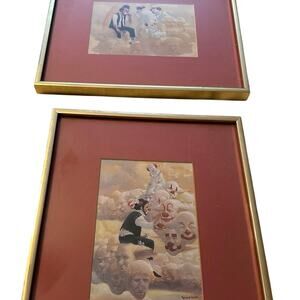 Rare "Heavenly Graffiti" Painting by Robert Owen & Rare "spot at End of Rainbow